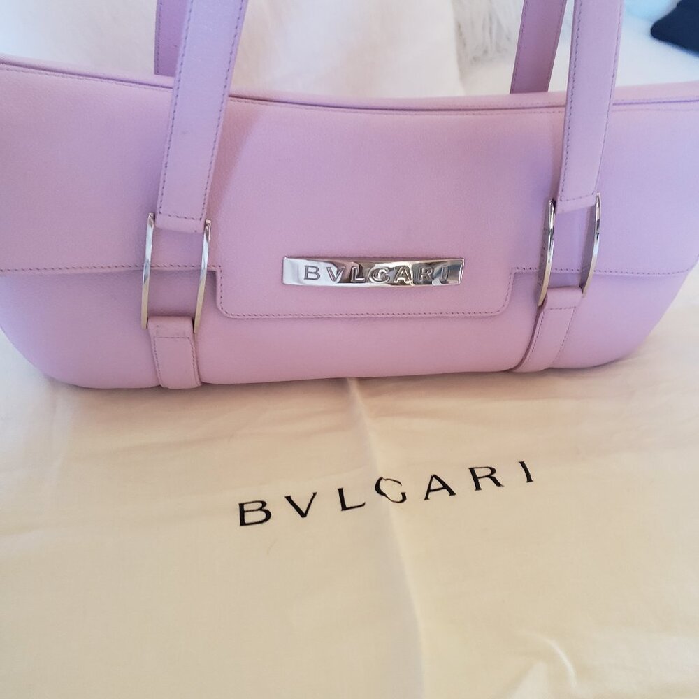 Bvlgari  Lilac  Handbag  14 x 7